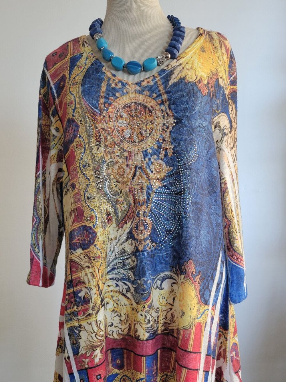 Cactus Women’s Embellished Silk Tunic Top